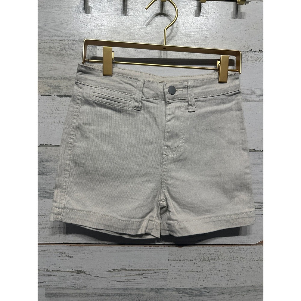 Copper Key Shorts Kids Size 10 Cream Off-White Stretch Twill EUC